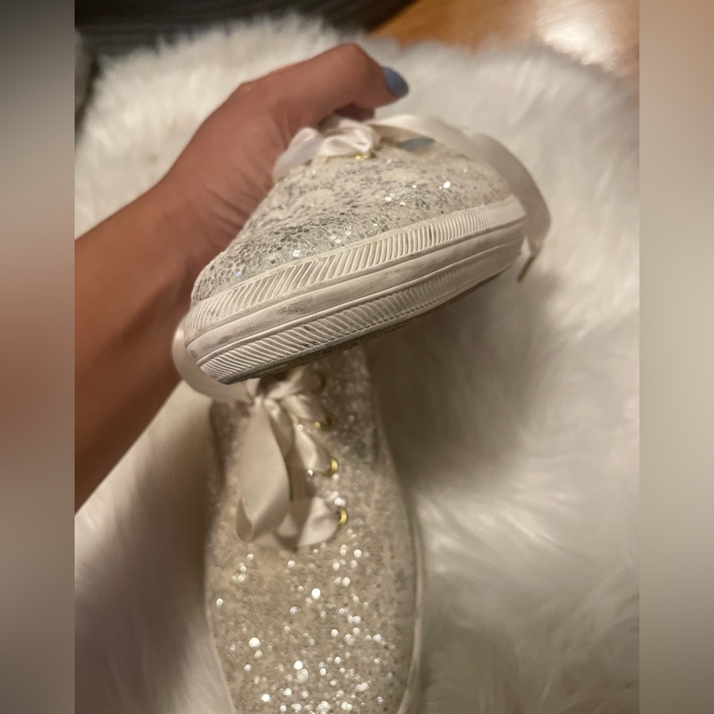 Kate Spade X Keds Sparkly Champion Glitter Silver Bri… Gem